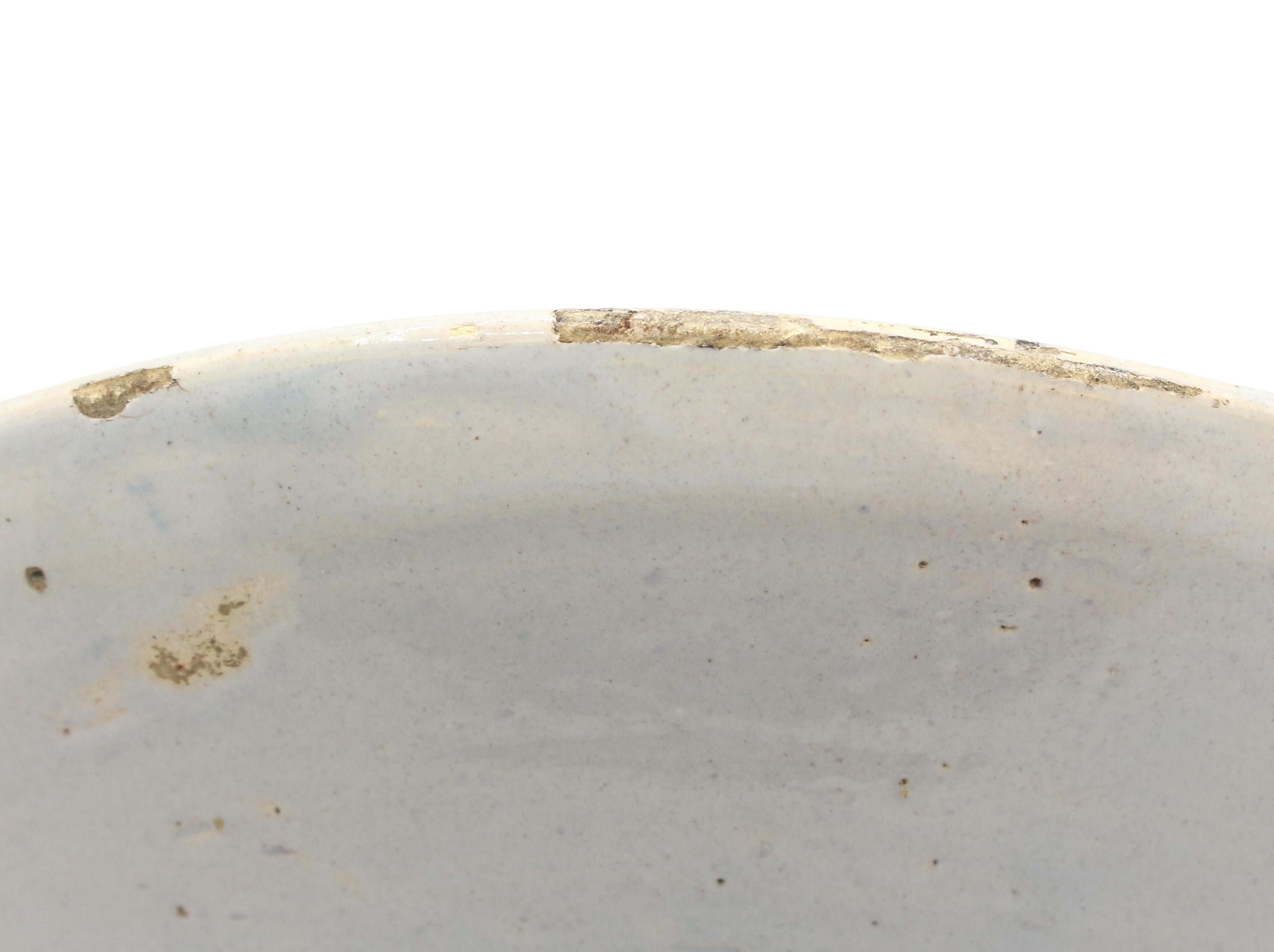 Circa 1800-1830 Plato azul y blanco Holandés