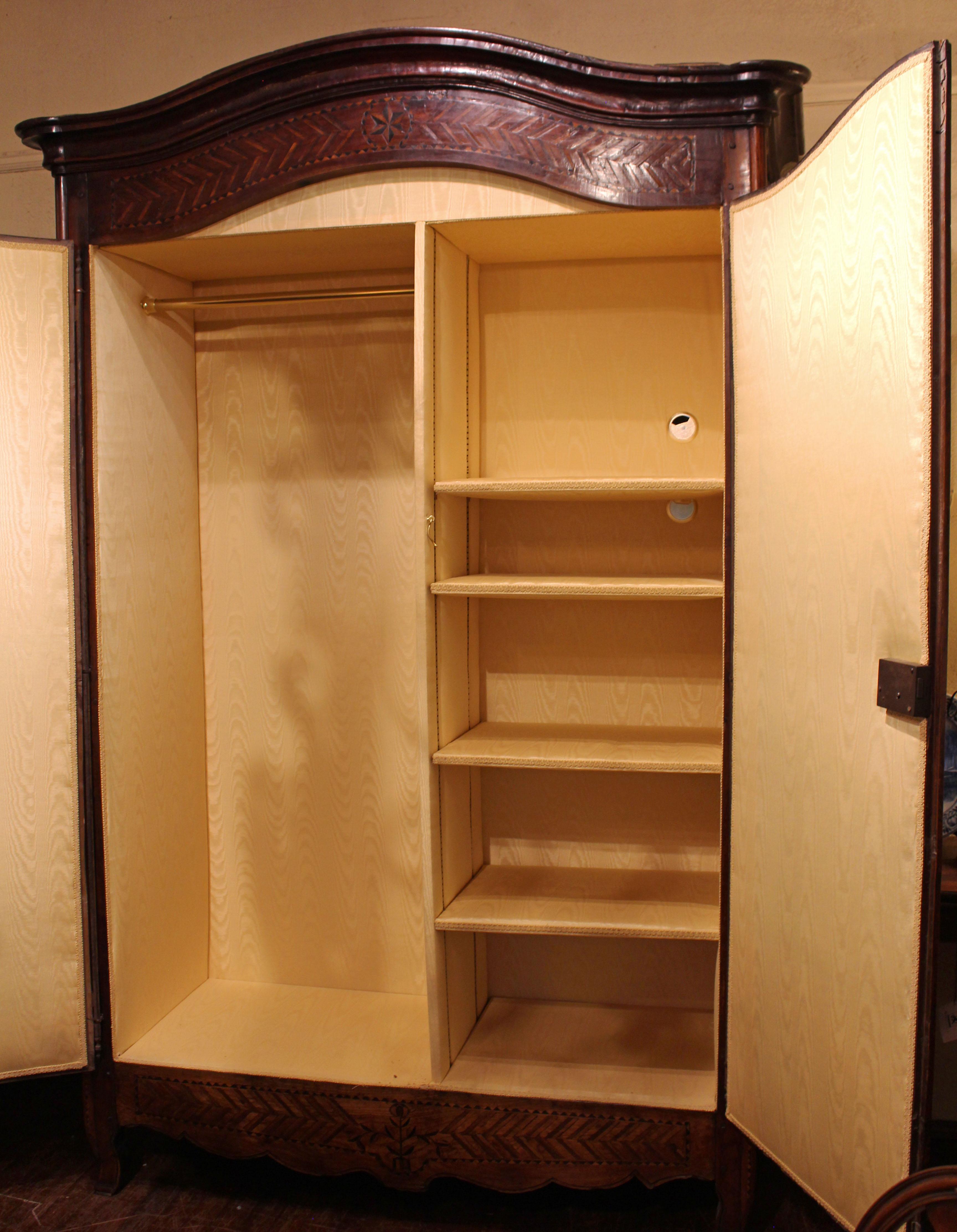 Early 19th Century Circa 1800 Cherry and Chestnut French Armoire