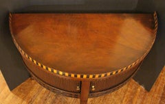 CIRCA 1800 Niederländischer Neoklassischer Demilune Beistelltisch oder Konsolentisch