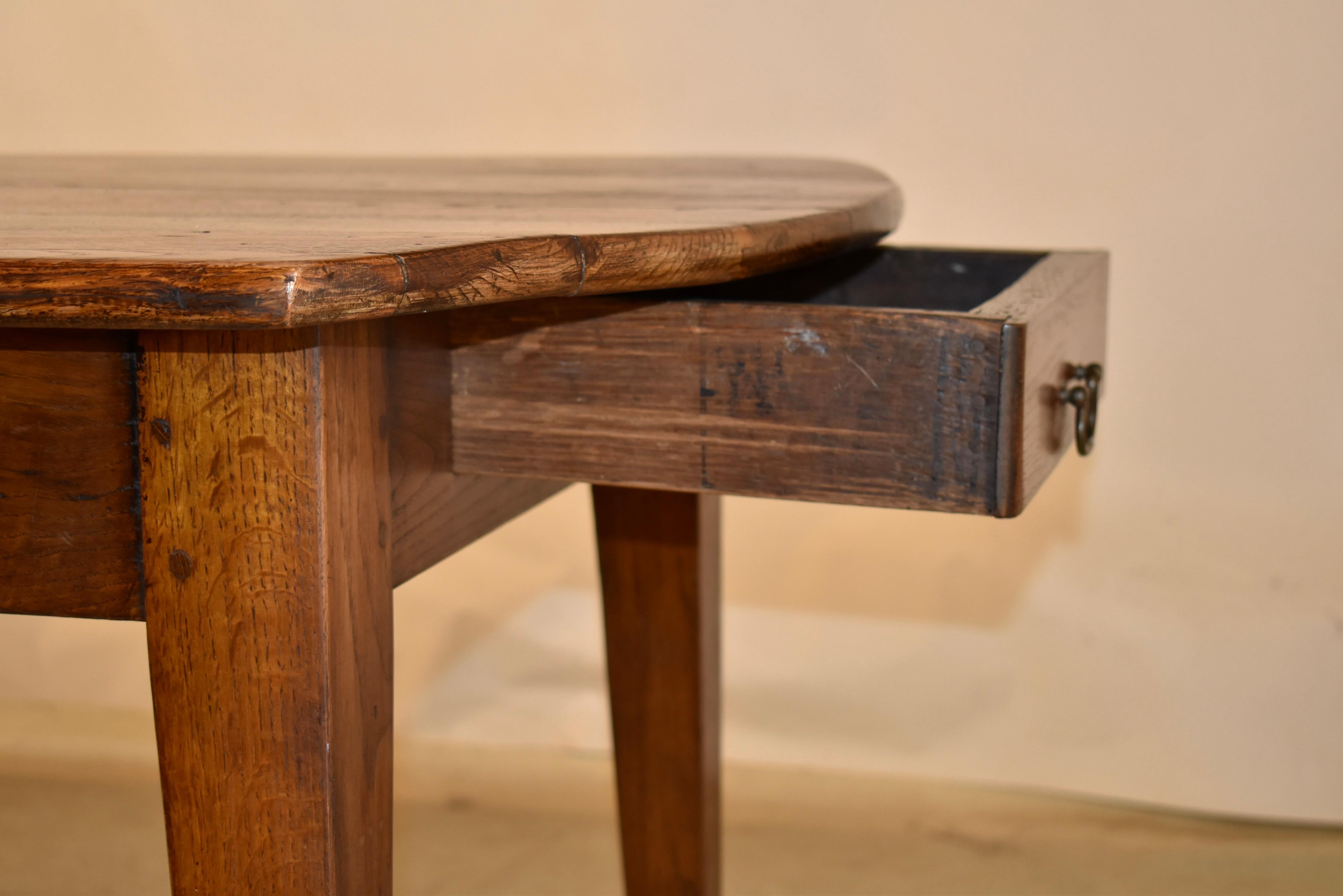 Circa 1800 French Chestnut Farm Table For Sale 6