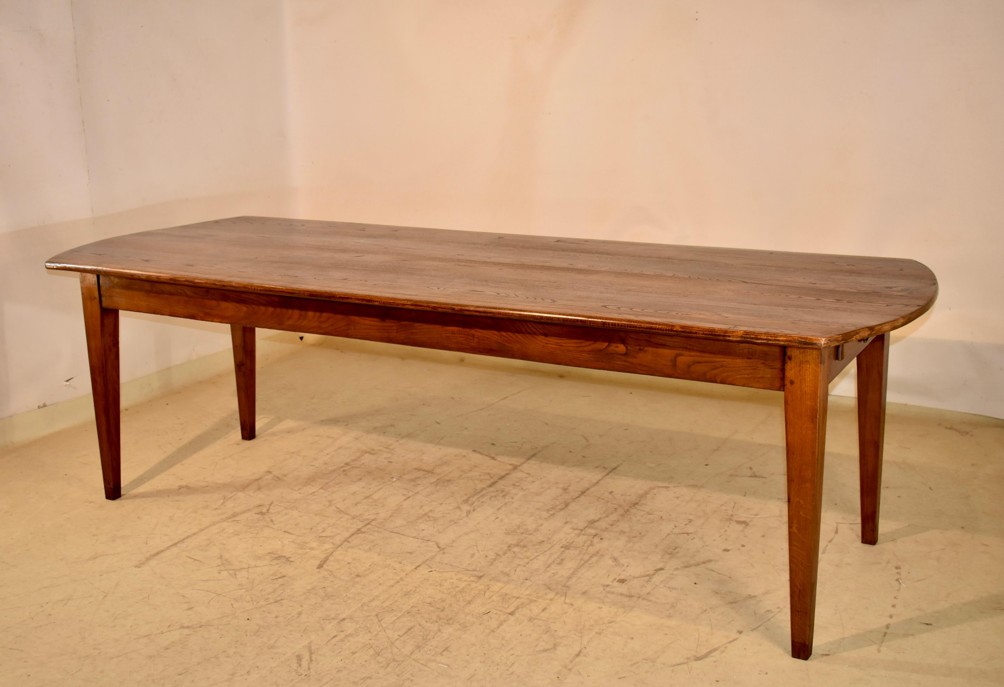 Circa 1800 French Chestnut Farm Table For Sale 1