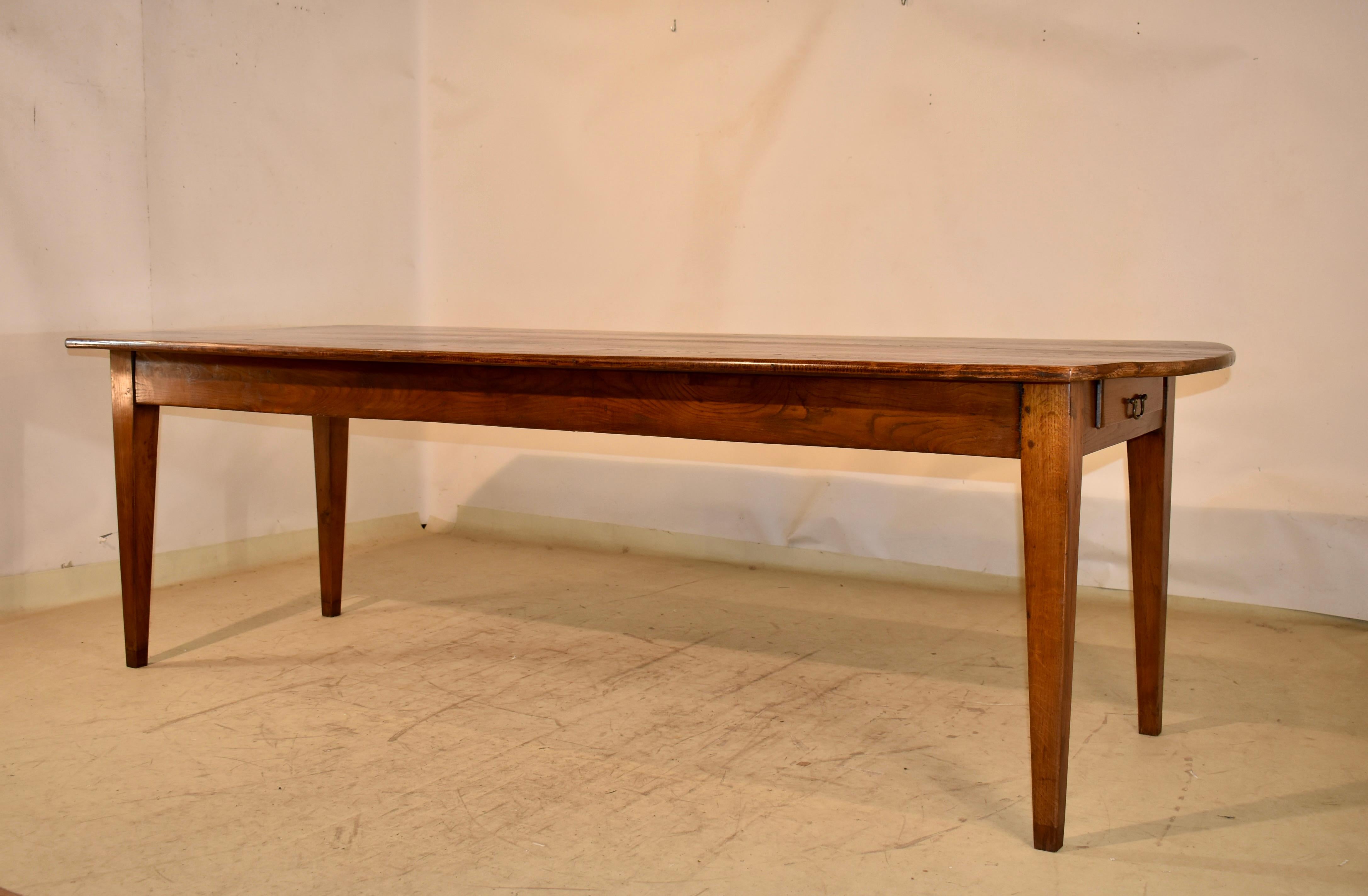 Circa 1800 French Chestnut Farm Table For Sale 2