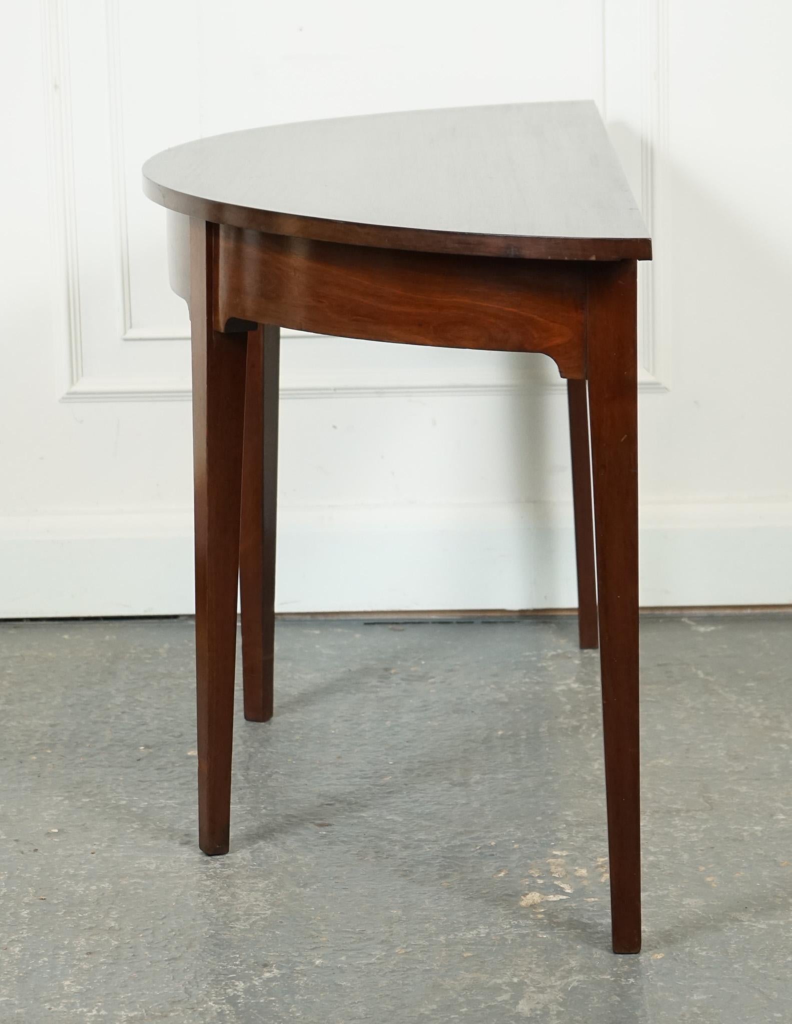 CIRCA 1800 GEORGE III DEMI LUNE HALL SiDE END TABLE J1 For Sale 1