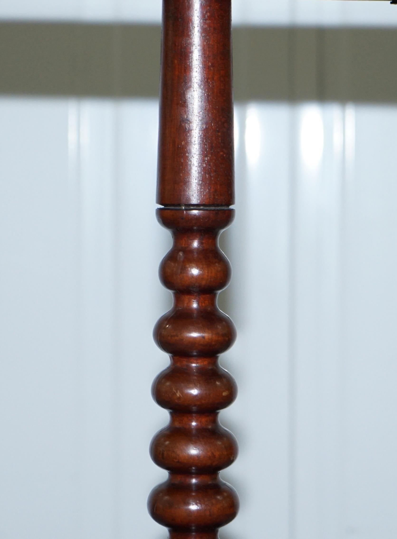 Hand Sawn Georgian Tripod Side Table in Walnut with Tilt Top Function circa 1800 2