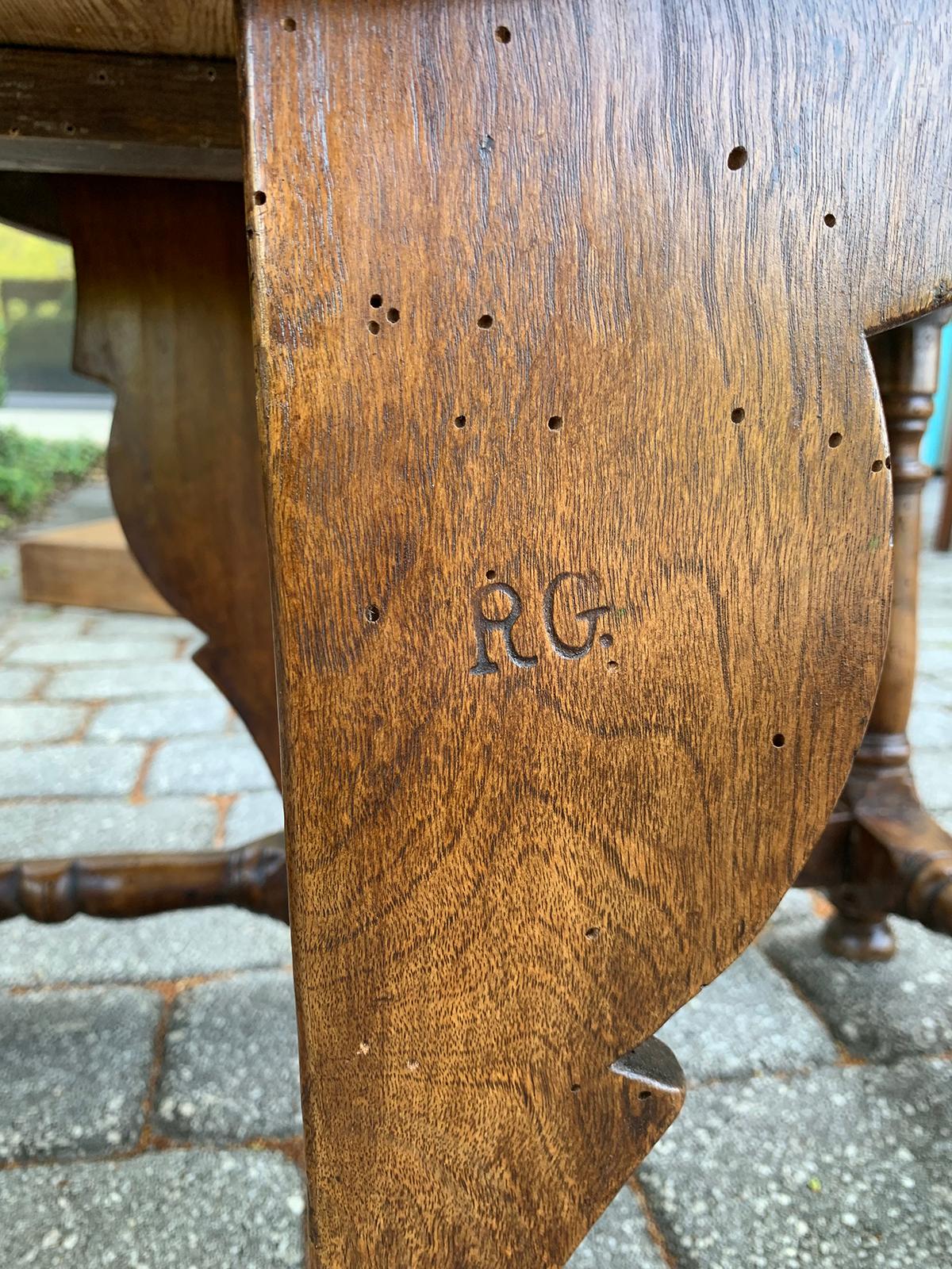 Inlaid Drop-Leaf Table with Drawer, Possibly George I, circa 1800 5