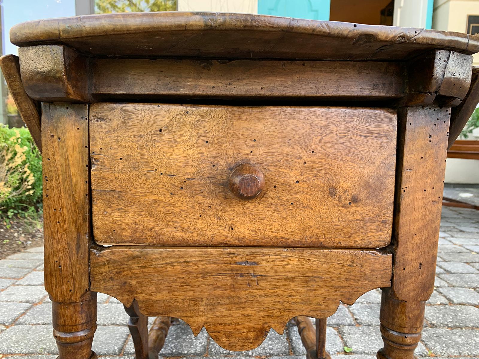 Inlaid Drop-Leaf Table with Drawer, Possibly George I, circa 1800 13