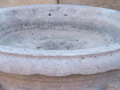Circa 1800 Italian Lobed Basin in Carved Verona Rosso Marble