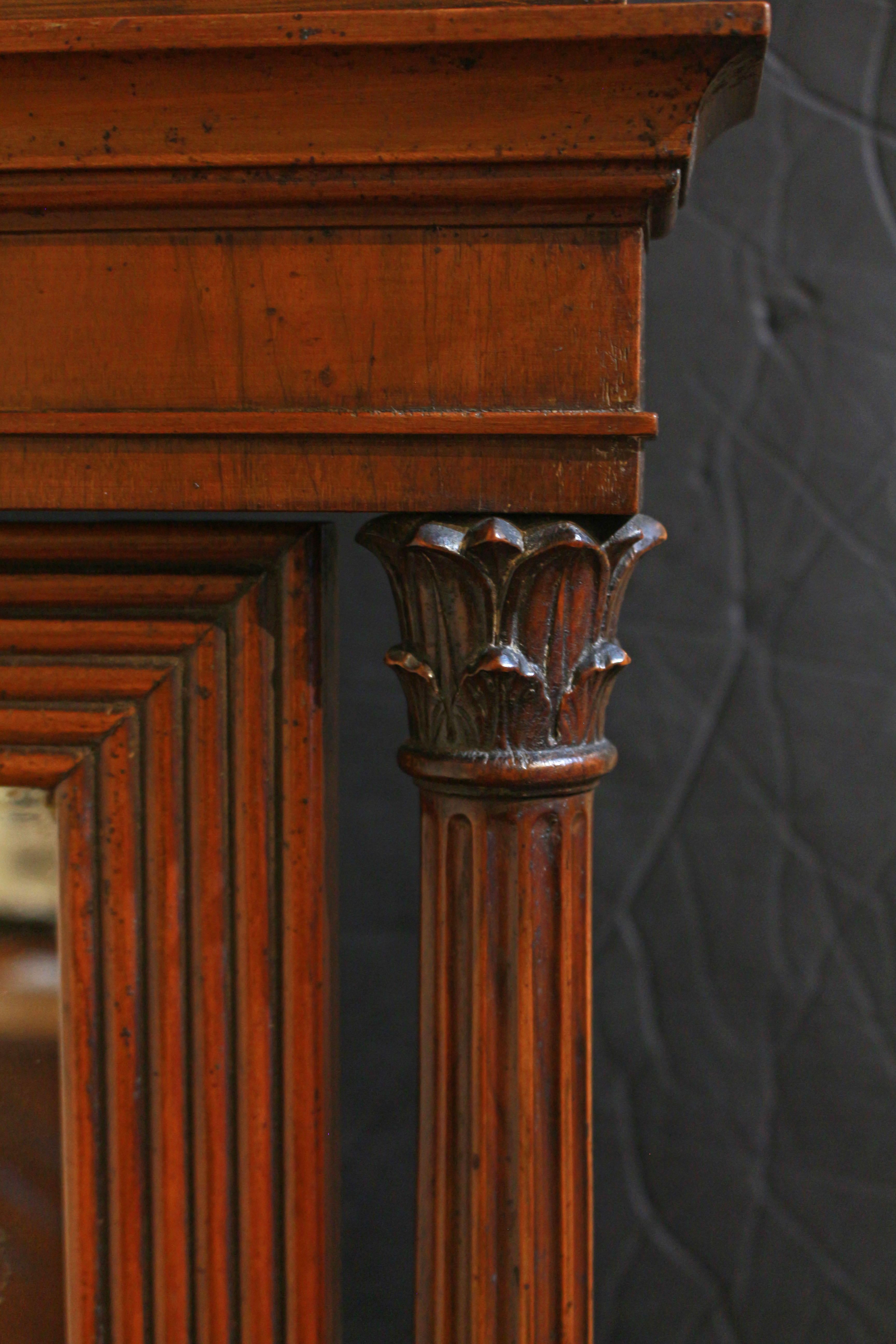 Molded Circa 1800 Italian Table Top Dressing Mirror For Sale