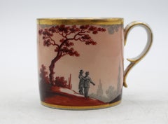 Circa 1800 Old Paris Porcelain (Or Kpm) Coffee Cup