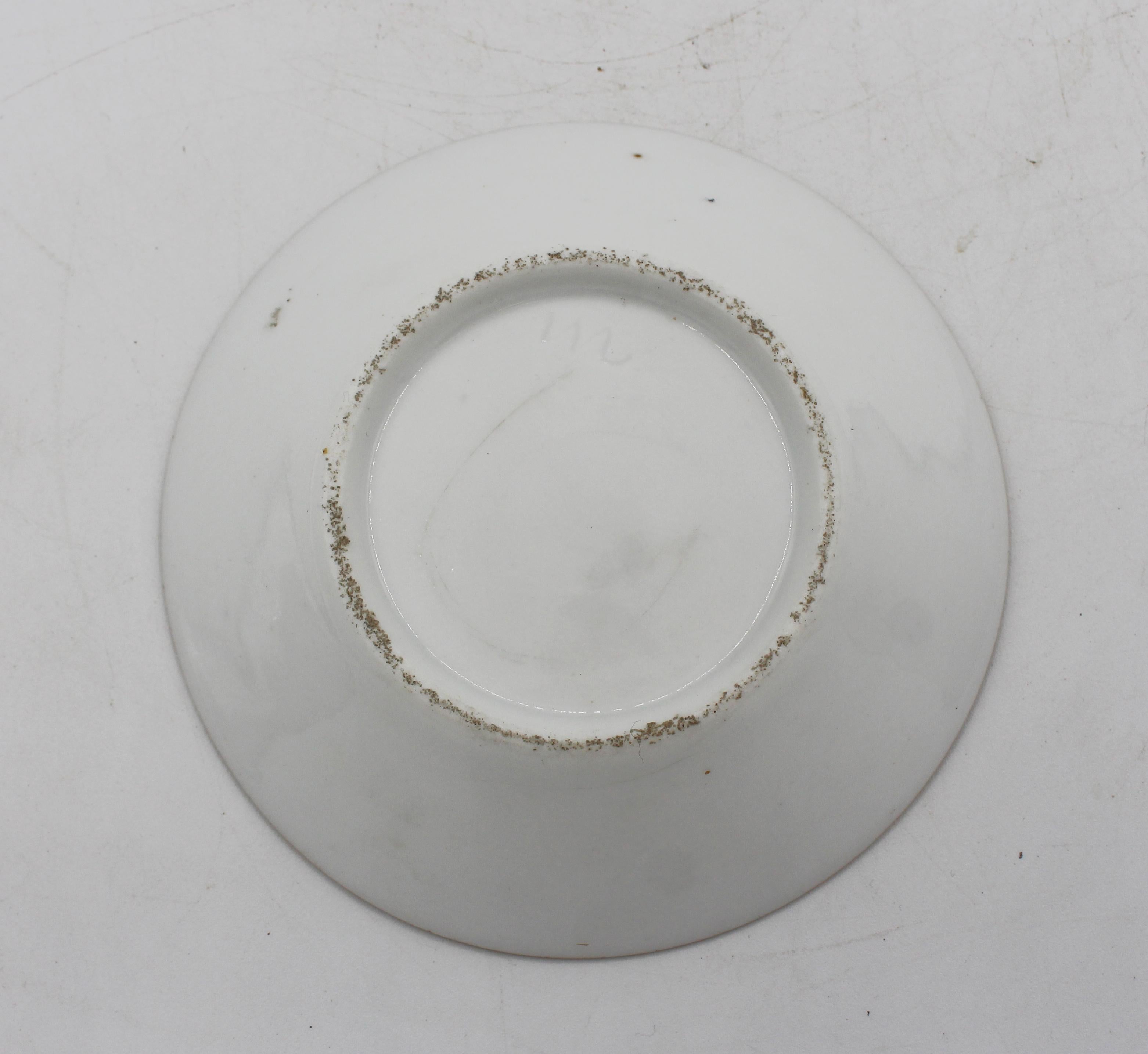 CIRCA 1800 Old Paris Porcelain (oder Kpm) Kaffeetasse & Untertasse im Angebot 2