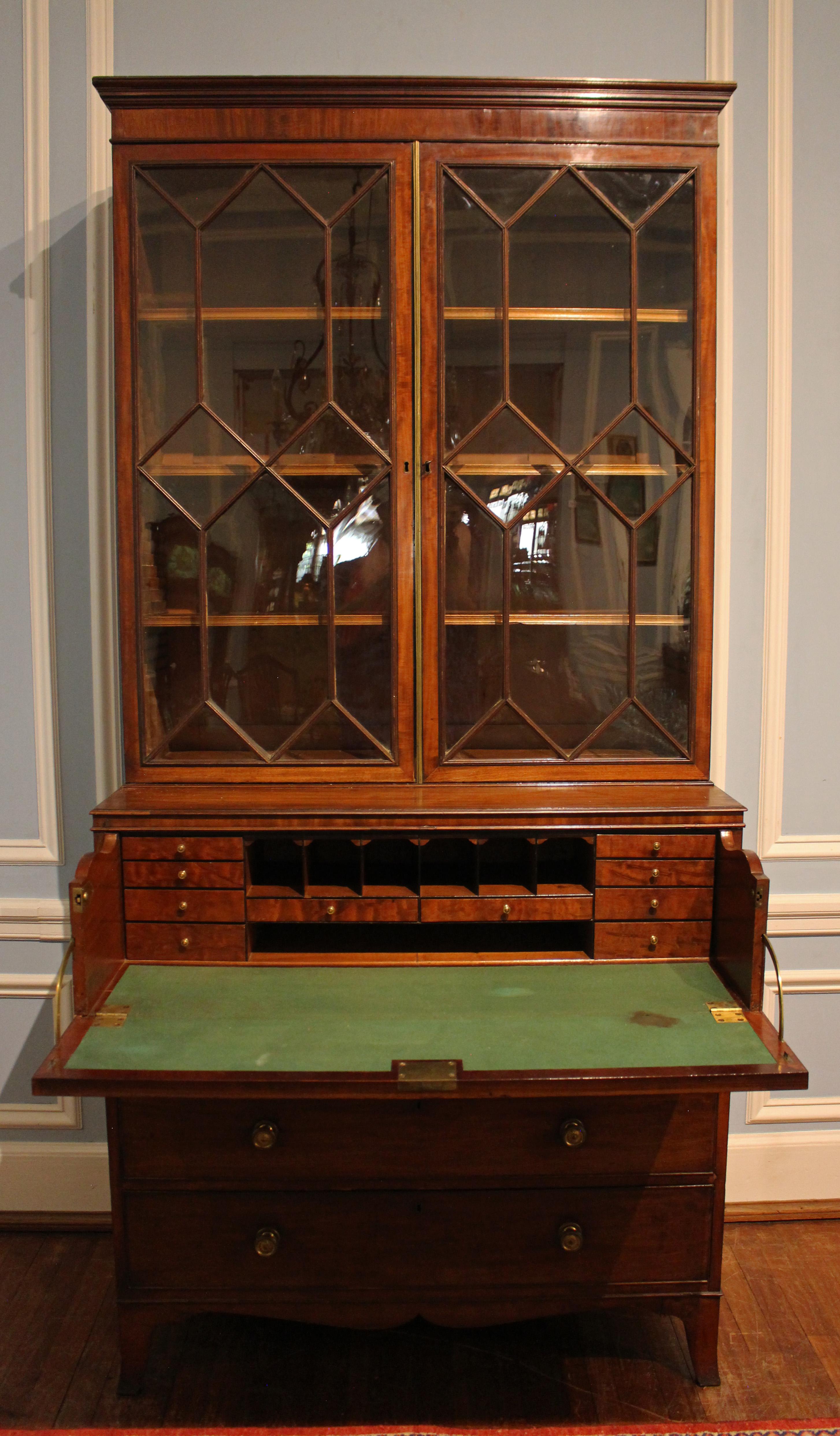 circa 1800 Secretarie Bookcase, English, George III 7