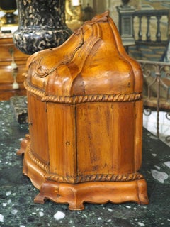 Circa 1800 Venetian Table Box in Carved Swiss Pine