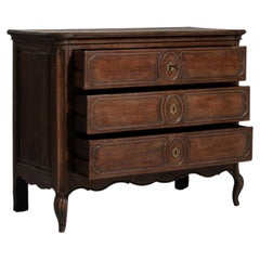 Circa 1800 Walnut Louis XV Oak Chest of Drawers in Original Patina