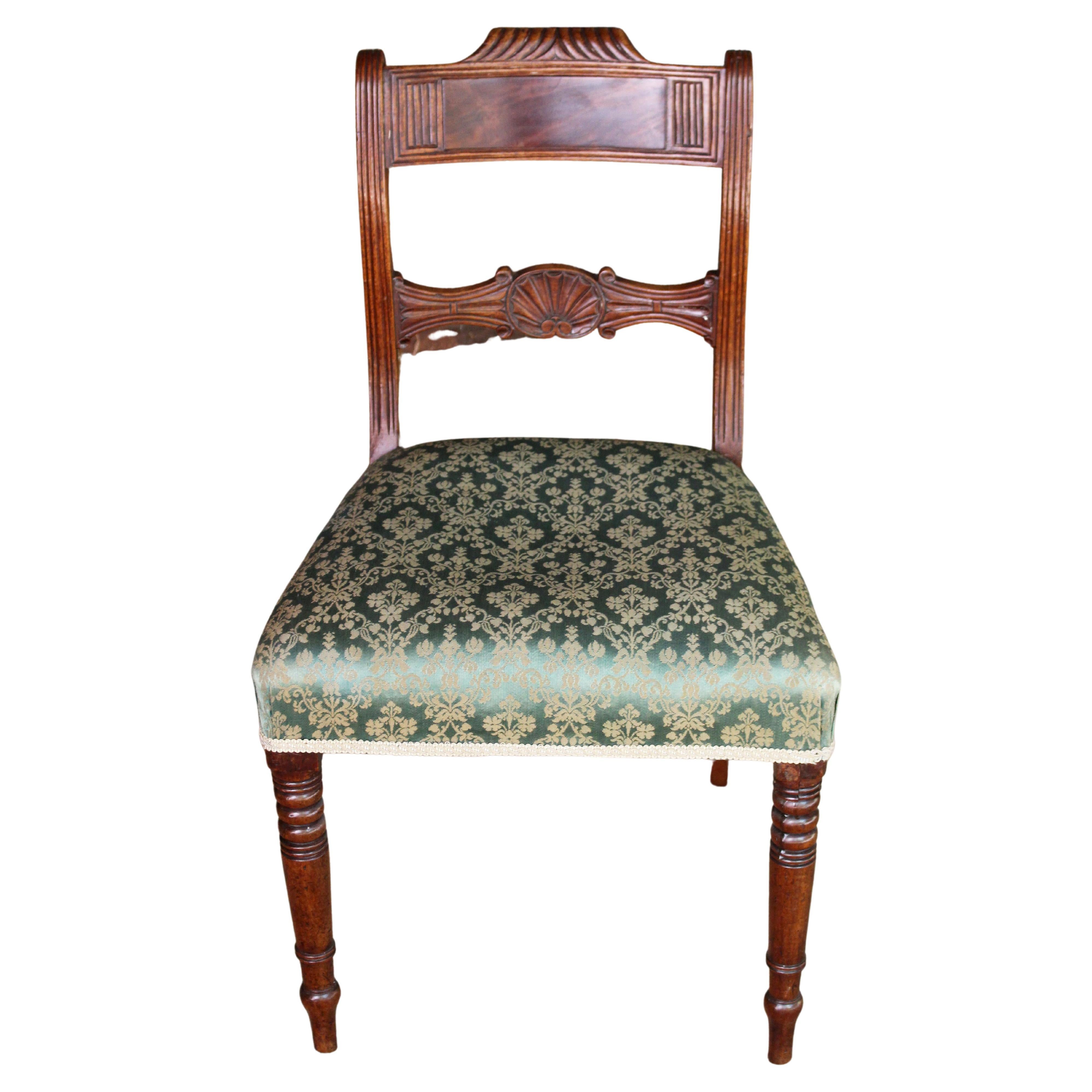 Circa 1805-15 Regency English Mahogany Side Chair