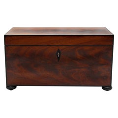 circa 1805, Death of Nelson Tea Caddy in Mahogany and Ebony