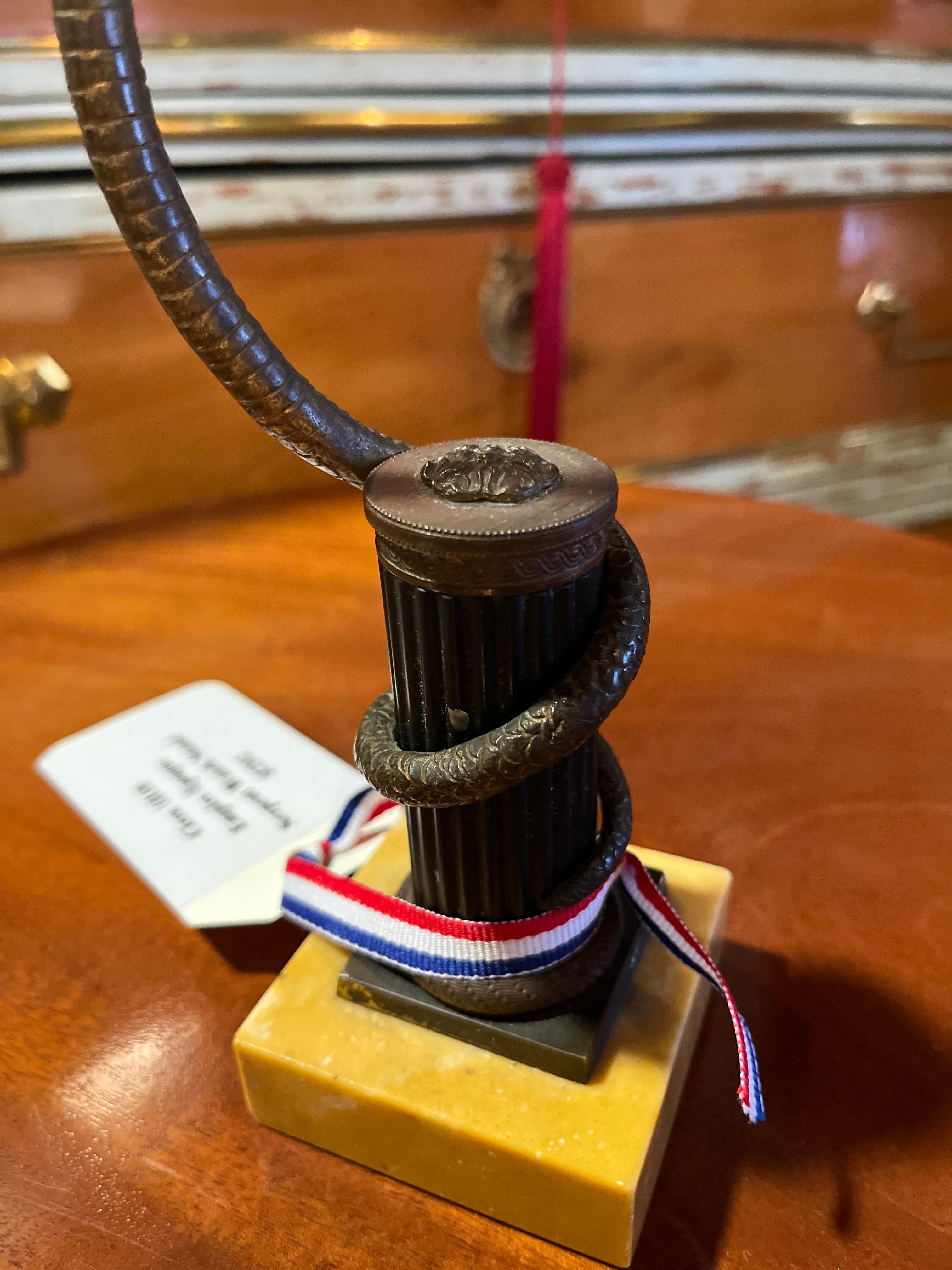 Francese Porta orologi a serpente dell'epoca Impero del 1810 circa in vendita