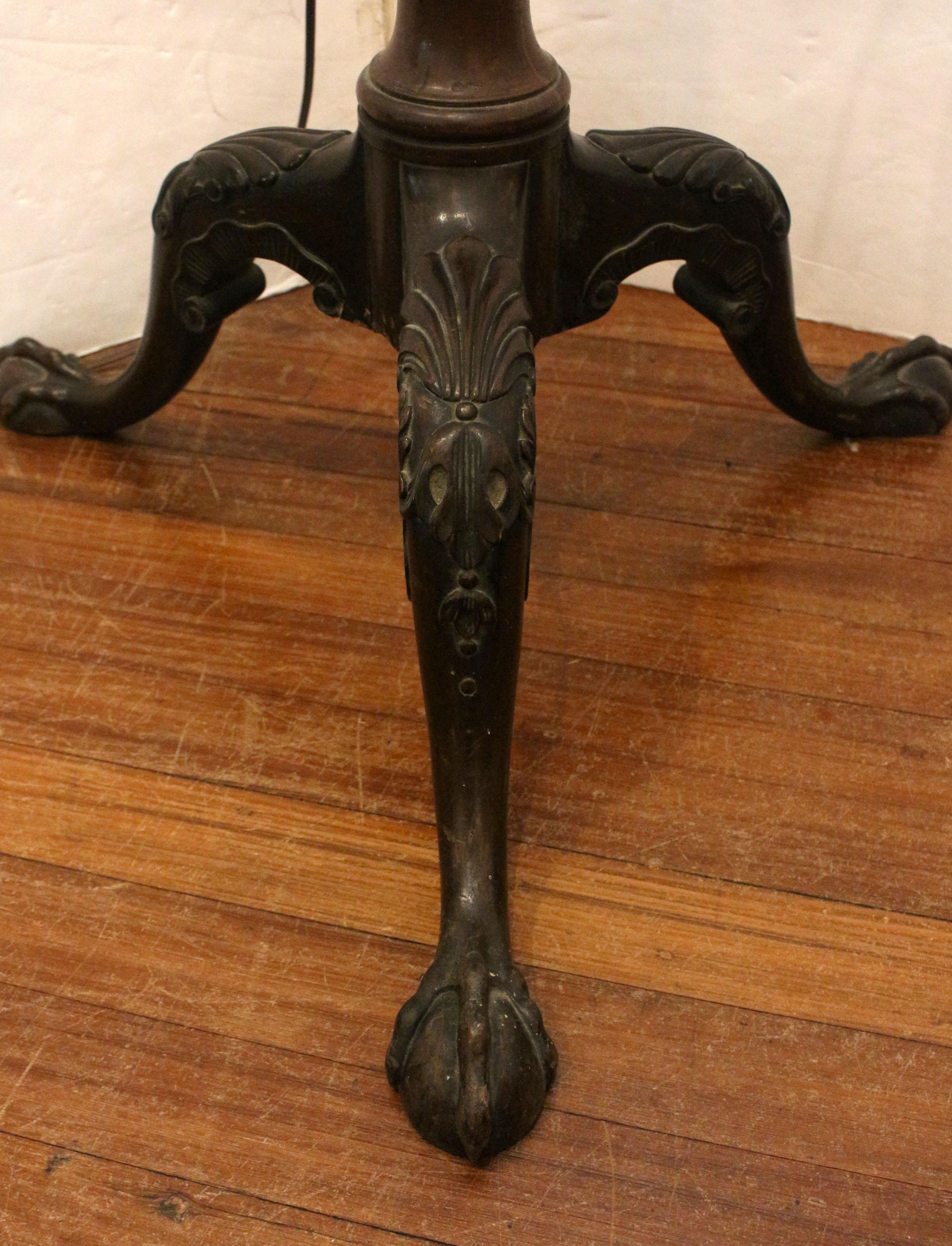 Early 19th Century Circa 1810 English Regency Bedpost Now as a Floor Lamp For Sale