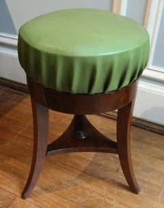 circa 1810 English Regency Mahogany Revolving Piano Stool