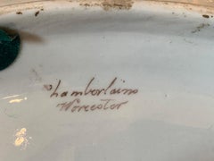 English Sprig Tureen by Chamberlain Worcester, Marked, Nemo Fidelier, circa 1810