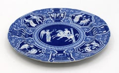 Circa 1810 Greek Pattern Pearlware Plate