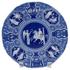 Circa 1810 Greek Pattern Pearlware Plate