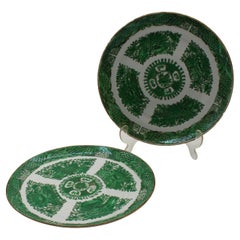 Circa 1810 Coppia di piatti da portata in porcellana cinese Greene & Greene Fitzhugh