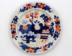 Circa 1813-1820 English Pair of Mason's Imari Palette Plates