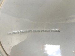 English Ironstone China Imari Style Plates by Masons with Patent Mark circa 1815