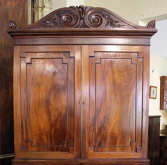 Circa 1815 English Regency Period Linen Press