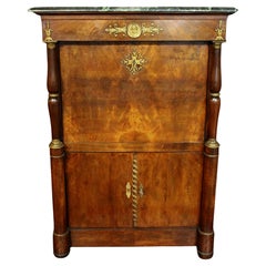 Circa 1815 French Empire Secrétaire à Abattant