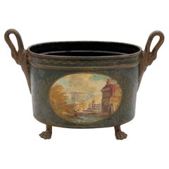 CIRCA 1815 Cachepot o Jardiniere ovale francese in tiglio