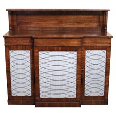 Circa 1815 Regency Period English Breakfront Cabinet Chiffonier