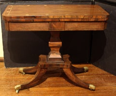 Circa 1815 Regency Period Swivel Top Games Table