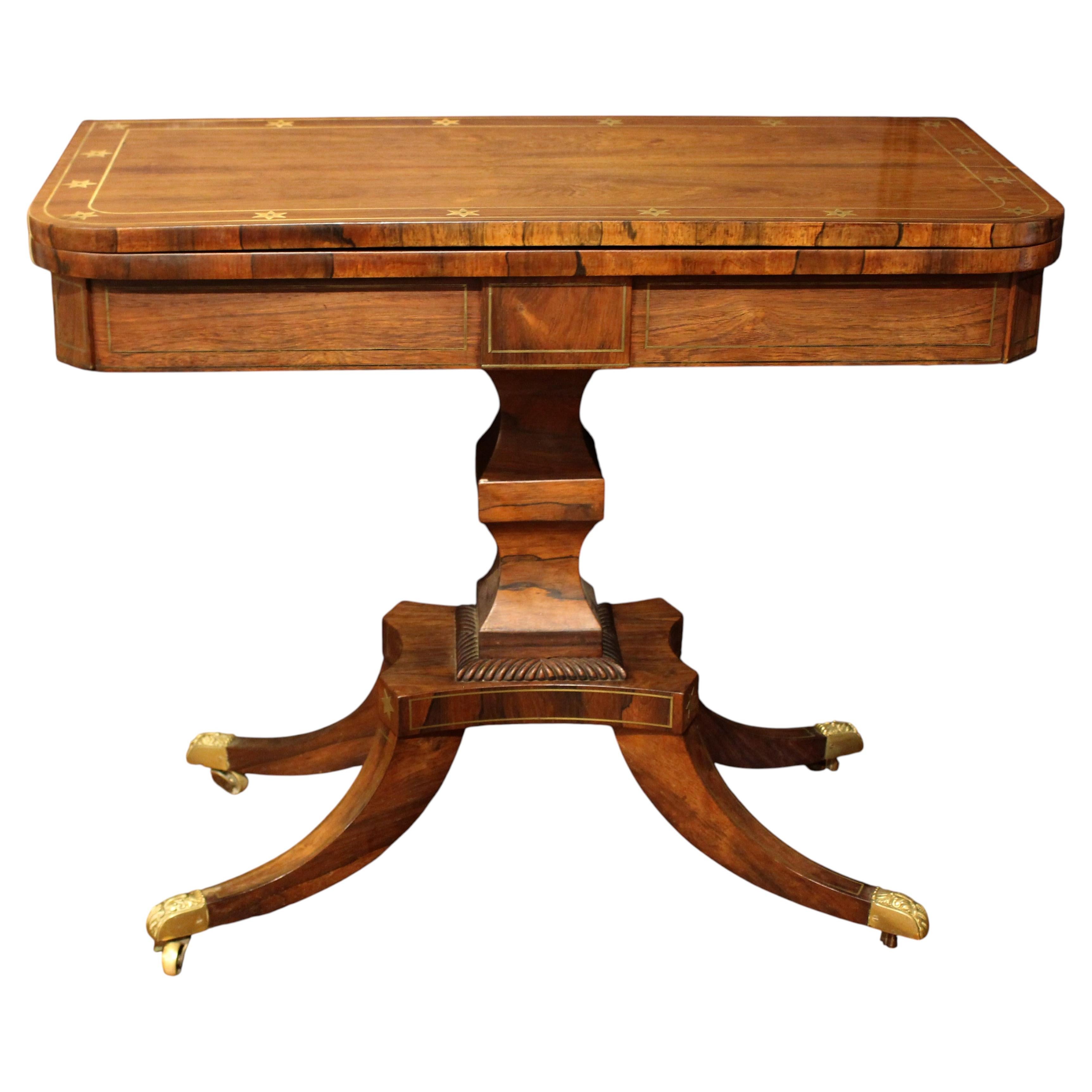 Circa 1815 Regency Period Swivel Top Games Table