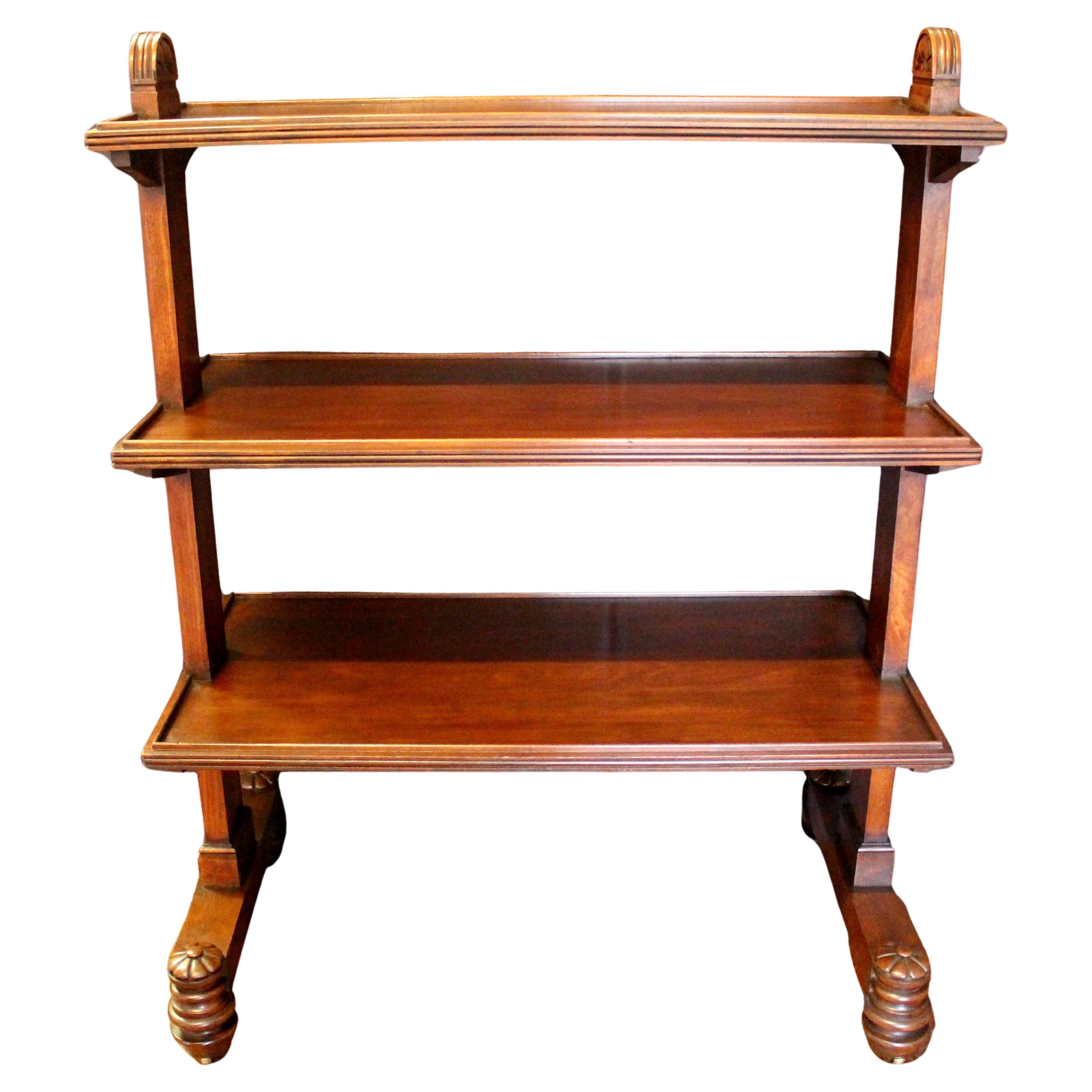 Um 1820-30 George IV Butler's Trolley Etagere, englisch