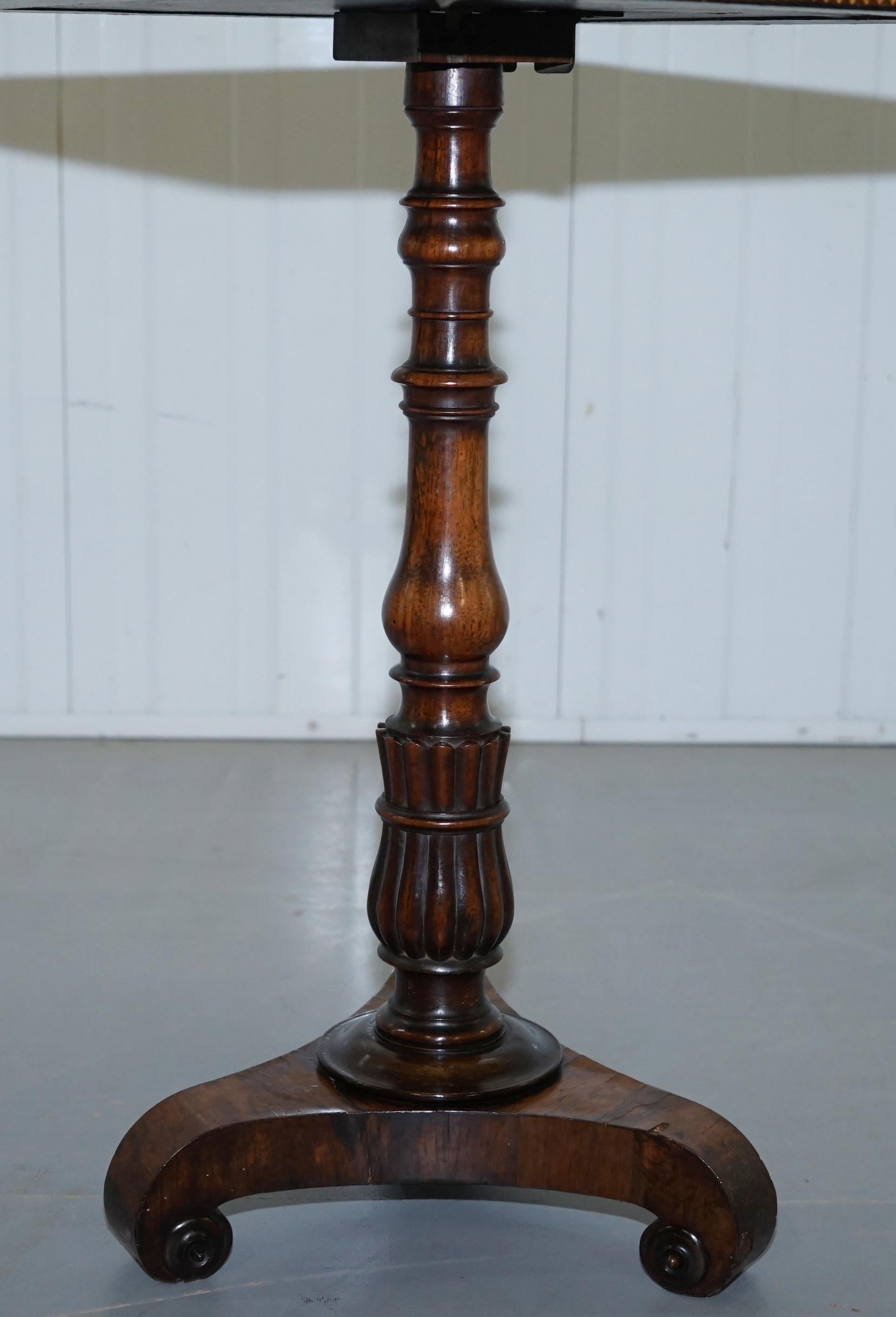 Chinese Chinoiserie George IV Rare Wood Games Table Chess Tilt Top, circa 1820 9