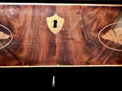 Dutch High Boy Chest of Drawers with Marquetry Inlaid Shell Designs, circa 1820