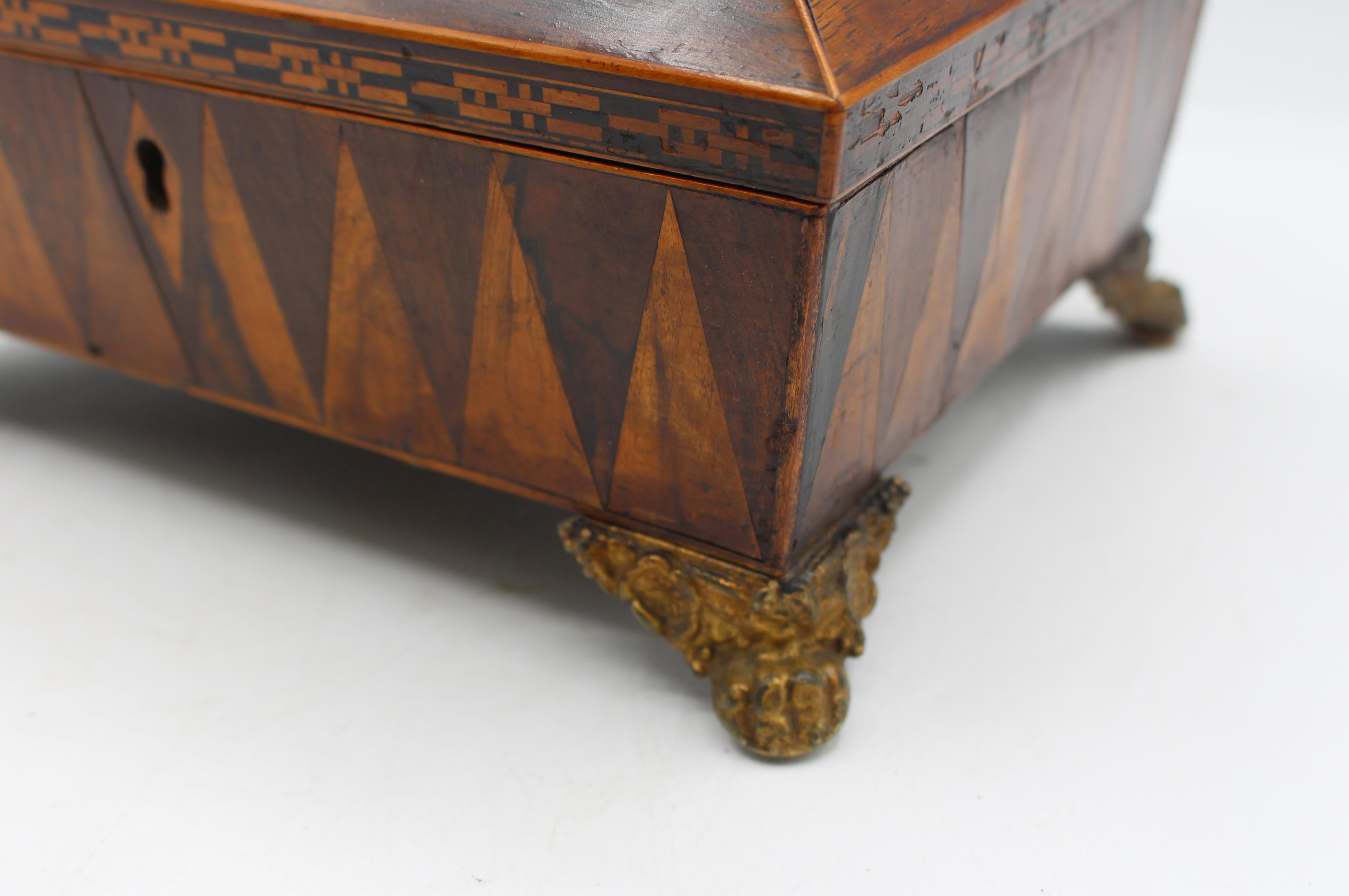 Circa 1820 English Regency Period Work Box For Sale 4