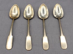 Circa 1820 Set of 4 Teaspoons by Rob & Rob Keay