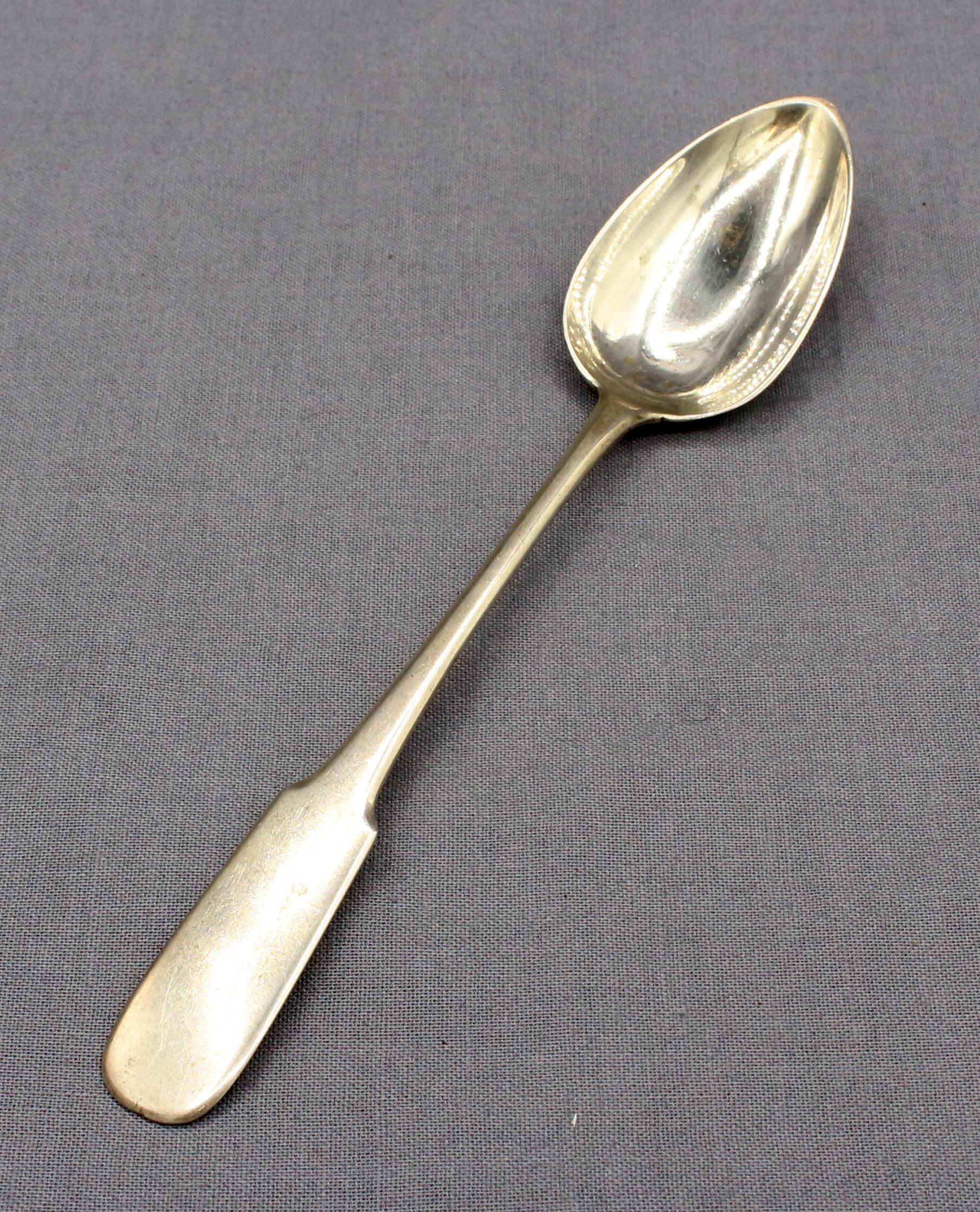Victorian Circa 1820 Set of 4 Teaspoons by Rob & Rob Keay For Sale