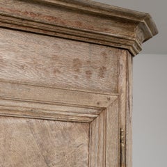 Circa 1820 White Wood French Provençal Six-Door Oak Cabinet
