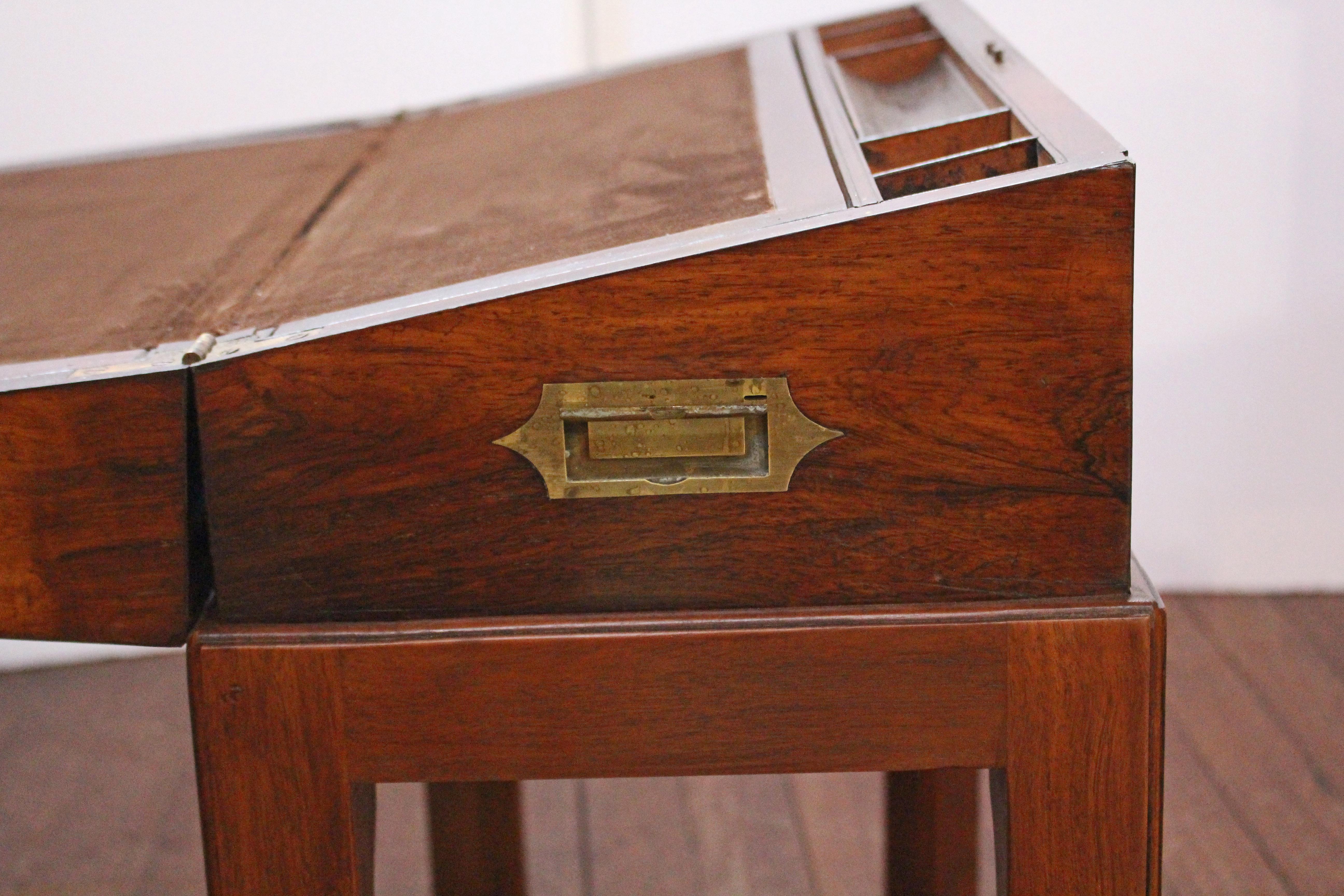 Circa 1820s English Lap Desk Box on Custom Stand 4