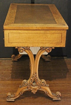 Circa 1825-35 Regencia-Período de William IV Escritorio inglés de mesa de escribir
