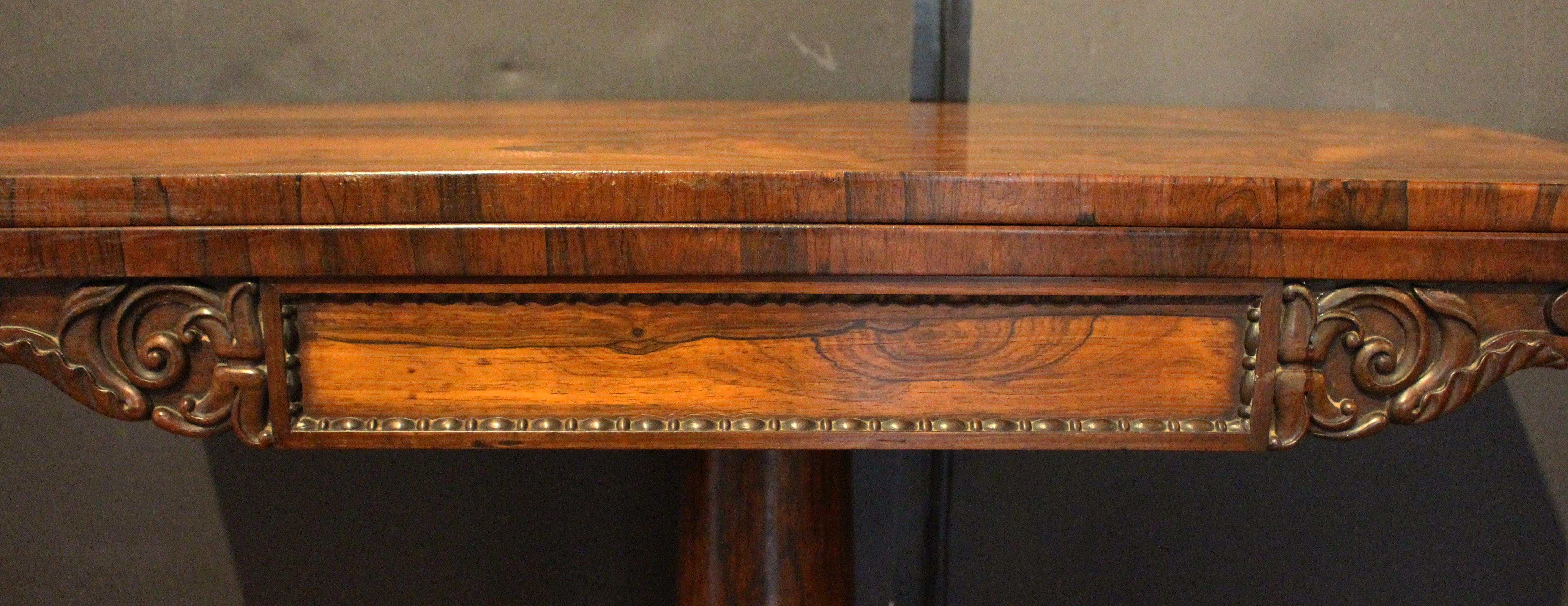 Circa 1825 George IV Period Swivel Top Card Table In Good Condition In Chapel Hill, NC