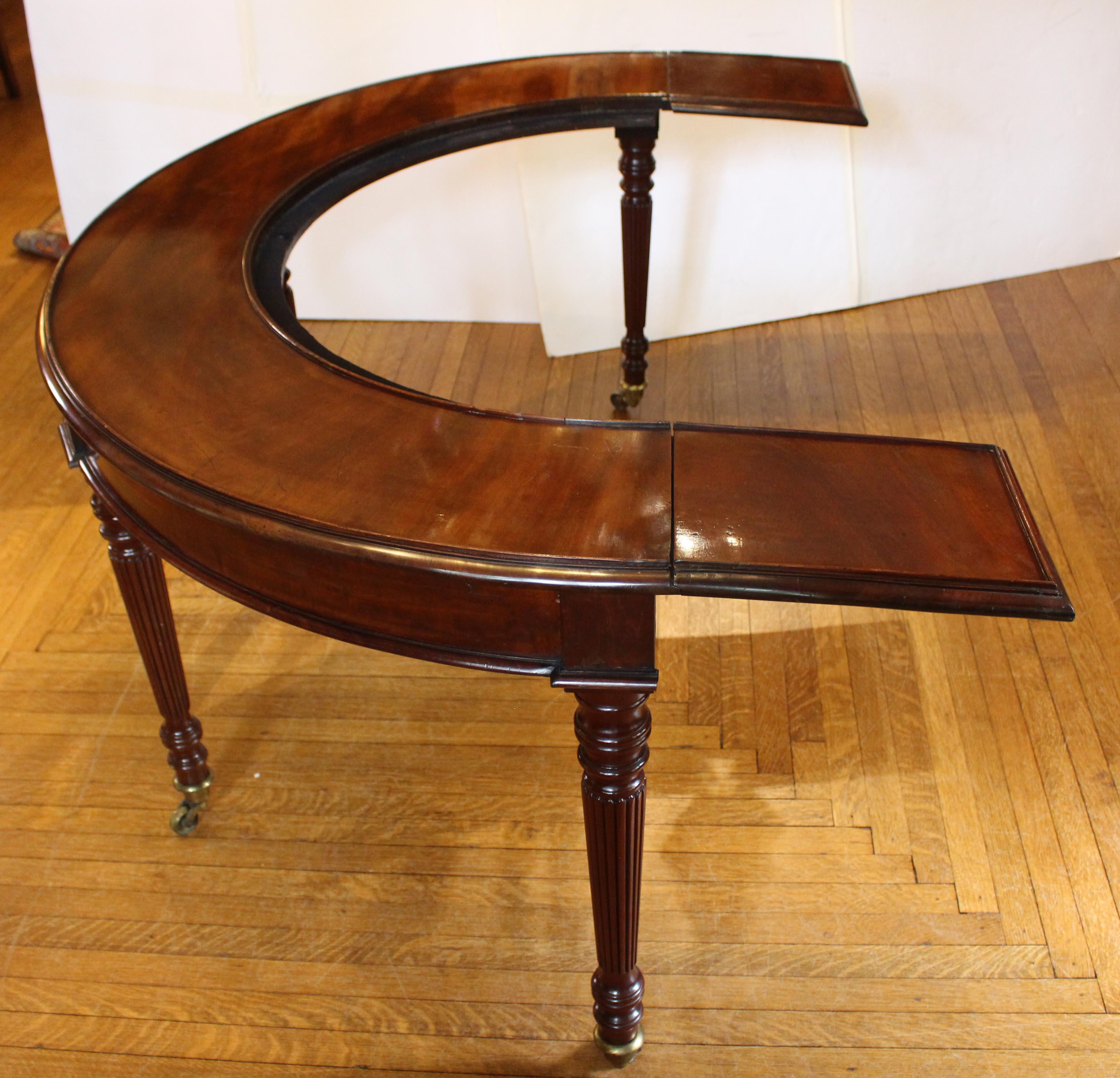 Early 19th Century Circa 1825 Rare Form English Drinking Table For Sale