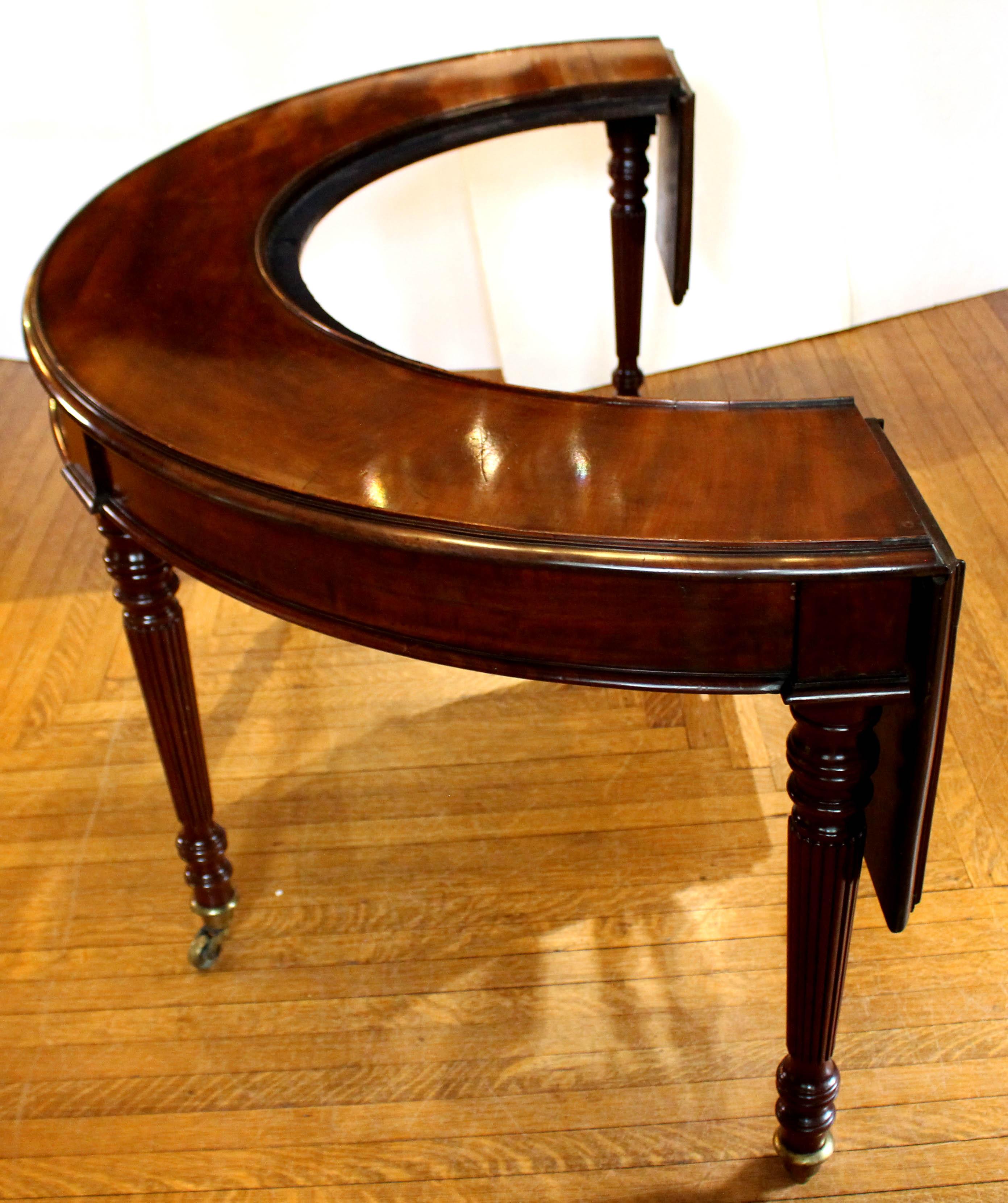 Wood Circa 1825 Rare Form English Drinking Table For Sale