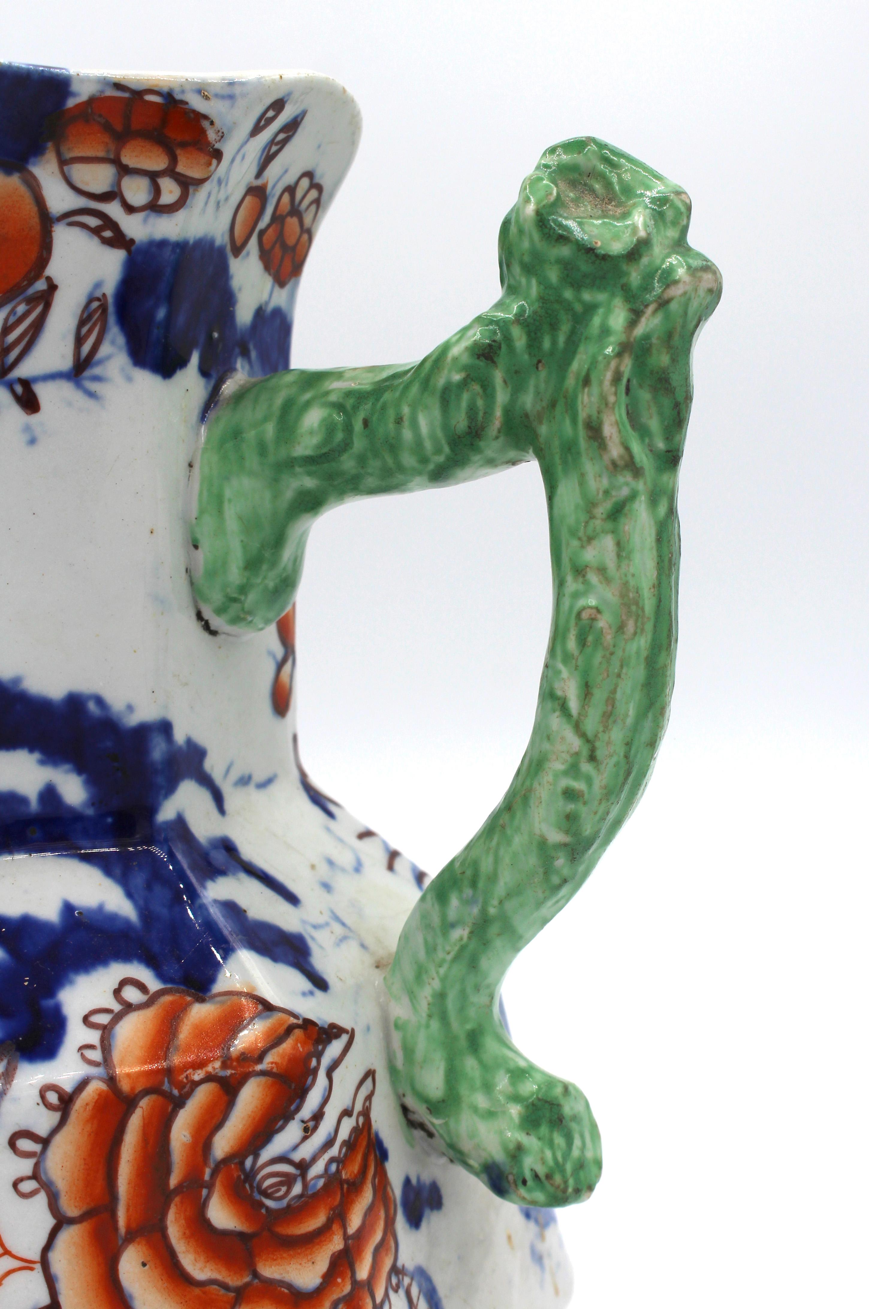 Mouvement esthétique Grande pichet ou cruche « Mason's Patent Ironstone China » datant d'environ 1830-48