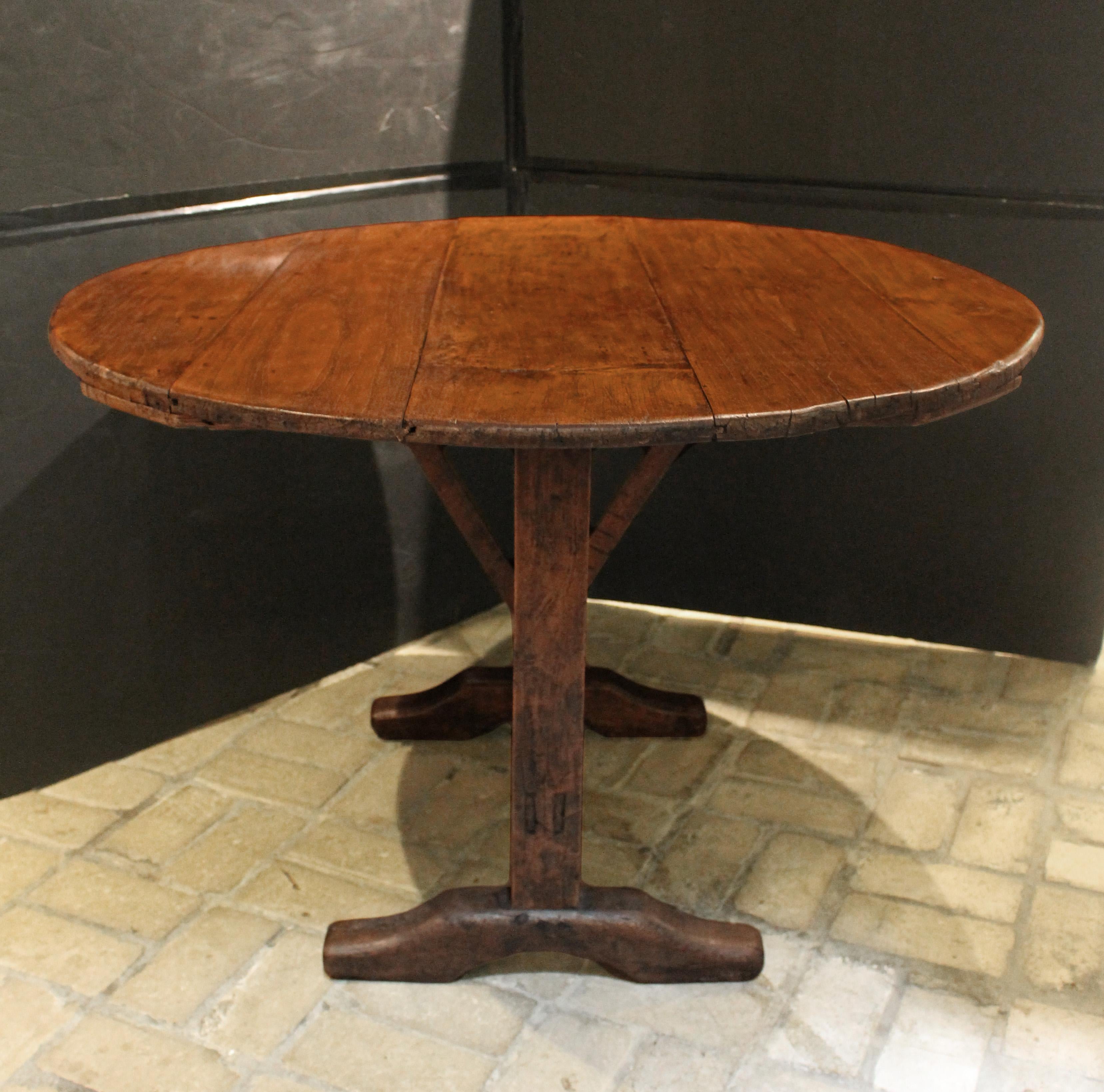 Circa 1830 Country French Tilt-Top Wine Tasting Table 2