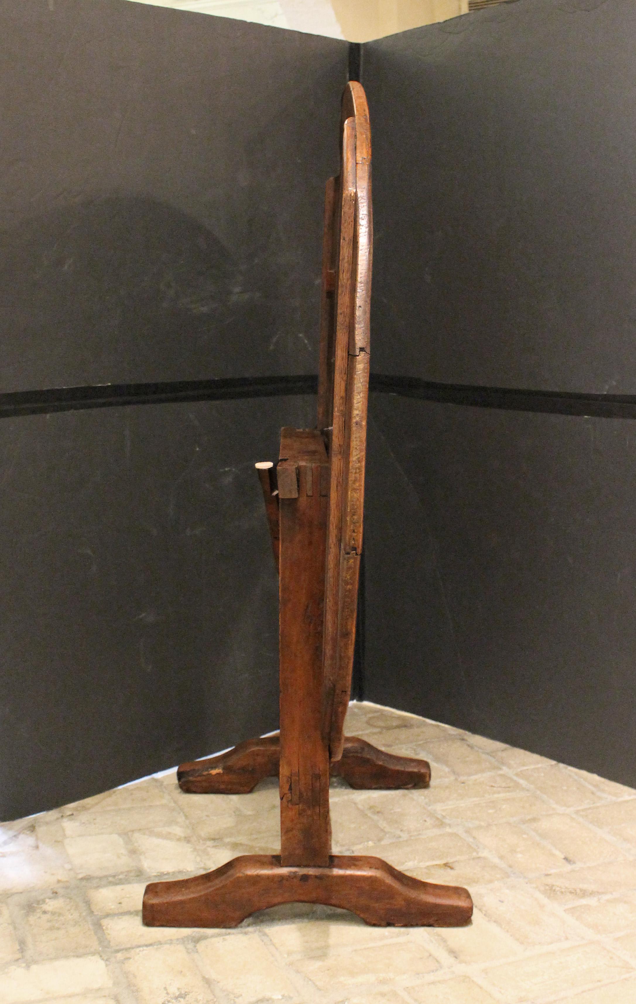 Circa 1830 Country French Tilt-Top Wine Tasting Table 3