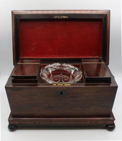 Circa 1830 English George IV-William IV Tea Caddy Box